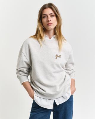 GANT - Script Graphic Sweatshirt med rund hals - Dame - L