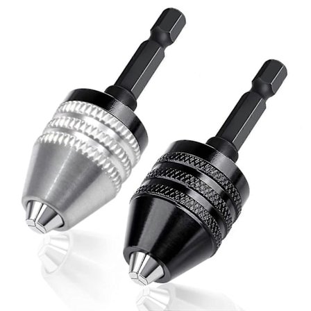 Nøkkelfri Drill Chuck Konverteringsverktøy 0.3-6.5mm 1/4 Tommers Hex Skaft Hurtigskift Adapter Konverter JZE
