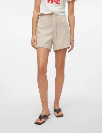 Vero Moda Vmmymilo Hw Paperbag Shorts Wvn Ga - Grey - S