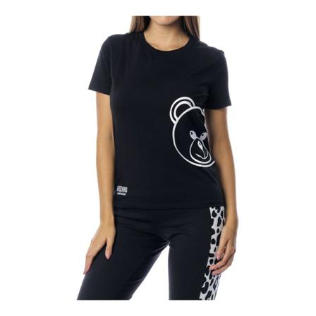 Moschino, T-Shirts Zwart, Dames, Maat:M