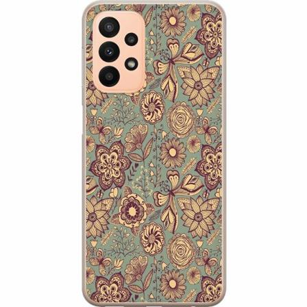 Samsung Galaxy A23 5g Genomskinligt Skal Vintage Flowers