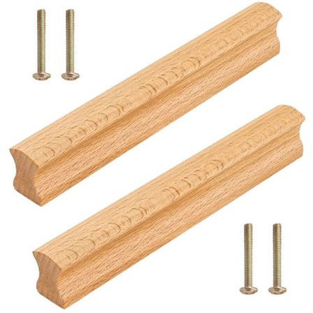 2 st träknoppar 192mm skåp handtag med skruv