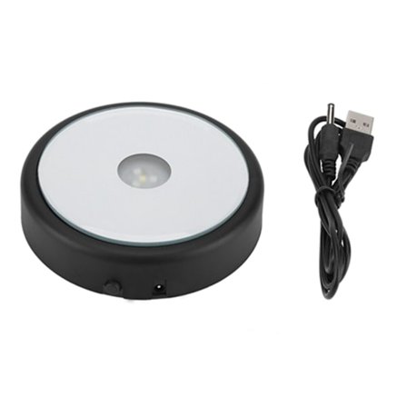 3D Multicolor 4 LED Lys Lampe Base Stativholder Til Krystal Glas Kunst Dekoration