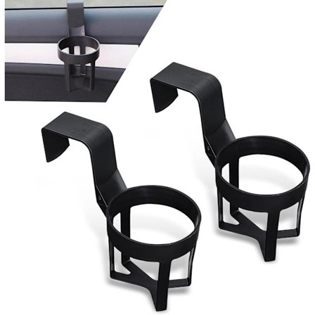 Bil Kopholder 2 Pak - Vandtæt Holdbart Universelt Design Kompatibelt med De Fleste Køretøjer Sort