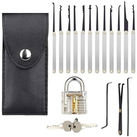 15 kpl lukonpoimintatyökaluja, lukonpoimintasetti, lukonpoimintasarja, lukonpoimintatyökalut