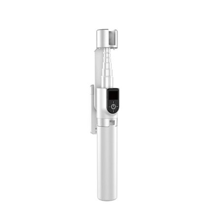 Dudao Telescopic Selfie Stick with Stand, 1m - White