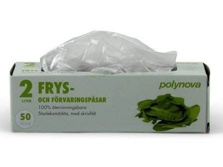 POLYNOVA Fryspåse på rulle 2L transparenta 50/rl - Lyreco - Kök och servering - Plast och fryspåsar - Fryspåsar