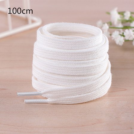 1 par 100 CM/120 CM/140 CM/160 CM bomull tjock platt skosnöre Sport