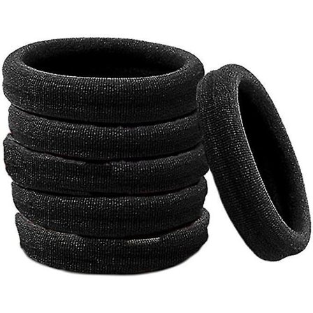 100 kpl Hiusnauhoja Mustat Elastisen Hiukset Solmit Hiukset