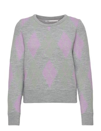 Onladdie L/S O-Neck Pullover Cs Knt Patterned ONLY