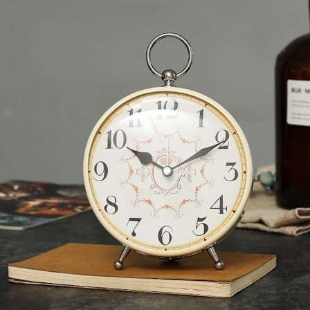 SAYTAY Vekkereklokke for soverom, metallvekkerklokke, studentdekorasjon, bordklokke