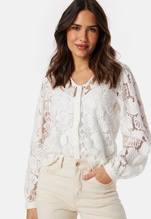 VERO MODA Vmgabena L/S lace shirt Klær