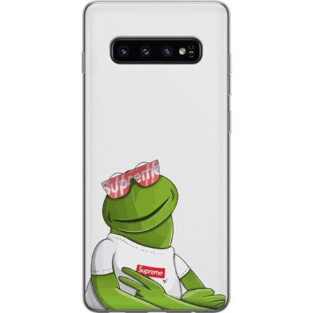 Samsung Galaxy S10 Genomskinligt Skal Kermit SUP