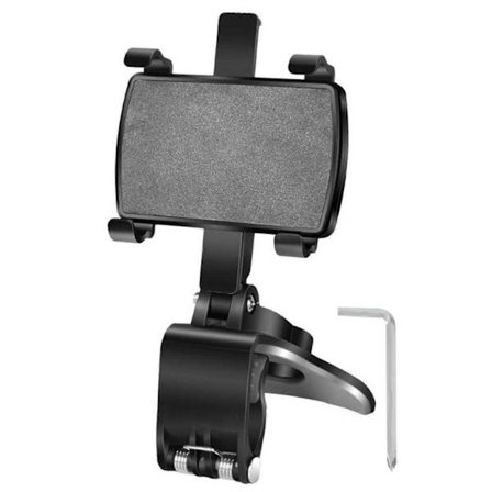 360 Graders Rotation Dashboard Biltelefonholder Bakspejl Mobiltelefon Clip Mount til 4-6,8 tommer Smartphones