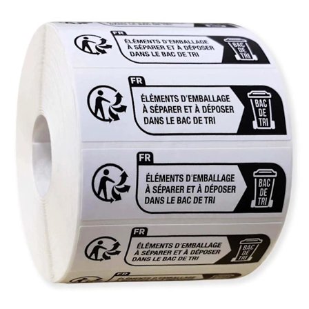 1000 stk miljøvennlige etiketter for emballasje Temu barneleker, tekstil, elektronikk og elektriske etiketter FF YH zd