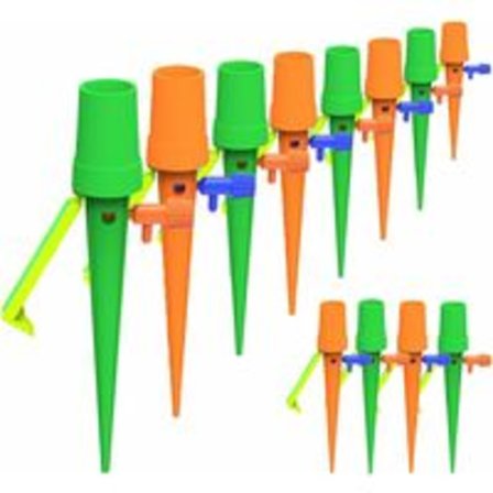 Automatisk plantevanningsanordning, 12 stk. automatisk plantevanningssystem med anti-vippebrakett for hage innendørs utendørs planter