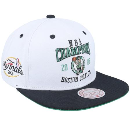 Mitchell & Ness - NBA Weiss snapback Cap - Boston Celtics Champ Series White/Black Snapback @ Hatstore