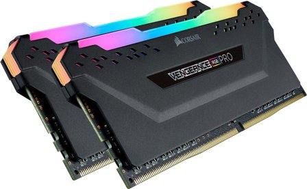 Corsair Vengeance RGB PRO - DDR4 - sett - 32 GB: 2 x 16 GB - DIMM 288-pin - 3200 MHz / PC4-25600 - ikke-bufret