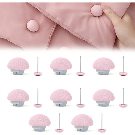 Skridsikre dynebetræk clips, runde dynebetræk clips, dyneholder med svampeknapper, til soveværelse, dynebetræk, 8 stk., pink