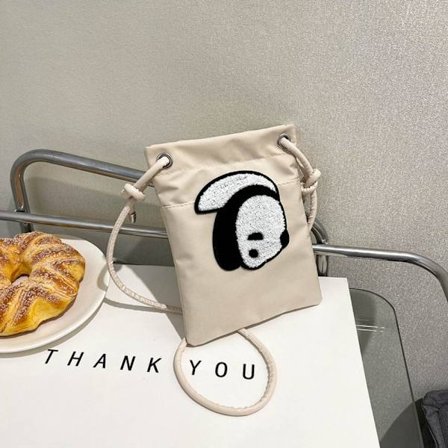 Panda Puhelinlaukku Crossbody Bag VALKOINEN