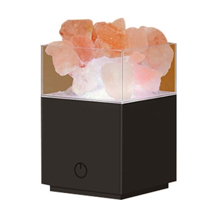 Naturlig Kristallsaltlampa med Fjärrkontroll Projektor Atmosfär Nattlampa