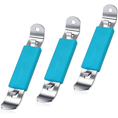 (Blå) 3 Stykker Magnetiske Flaskeåpnere Boksåpner Klassisk Ølåpner Rustfritt Stål Liten Flaskeåpner Boks Tapp med Magnet for Camping og Reiser