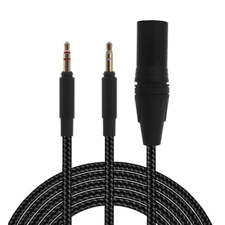 4-pins balansert kabel til dobbel 3,5 mm hodesettkabel for Hifiman Arya Sundara Ananda HE400SE erstatningsledning for hodesettlinjer