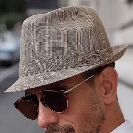 Tirol Glen Plaid Fedora for Men - Fedora hats