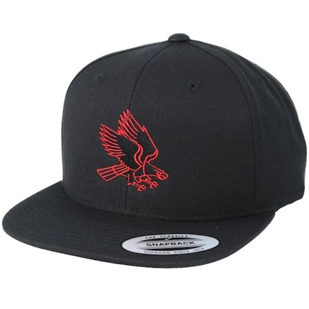 Eagle - Eagle Red/Black Snapback Snapback Black Cap - @ Hatstore