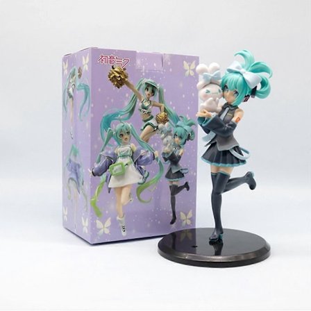 1. 20 cm/7,87 tommer Hatsune Miku X Cinnamoroll Anime Figur Kawaii Miku Action Figur PVC Voksen Collect(h)