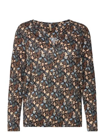 Sc-Felicity Aop Bluse Langærmet Multi/mønstret Soyaconcept