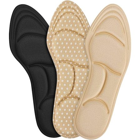 3 par fotdynor inläggssulor högklackskuddar grepp hela dagen stående för för stora skor lösa sneakers Semell