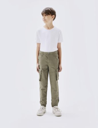 name it Nkmryan Cargo R Twi Pant 2222-Ba Noos - Khaki green - 152
