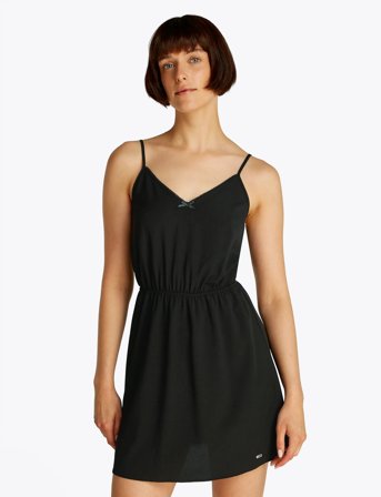 Tommy Jeans Tjw Essential Strap Dress Ext - Black - S
