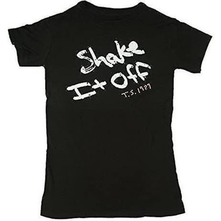 Taylor Swift 1989 Black Shake It Off T-shirt unisex