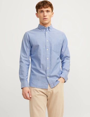 Jack & Jones Jprblubrook Oxford Shirt L/S Noos - Blue - L