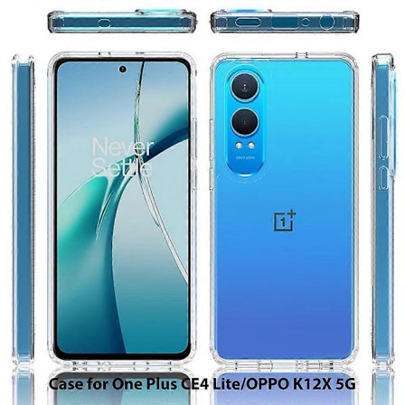 Kompatibel med Oppo K12x 5G / OnePlus Nord CE4 Lite 5G Klar Telefon Cover TPU+Akryl Stødsikkert Telefon Bagcover-lingling}