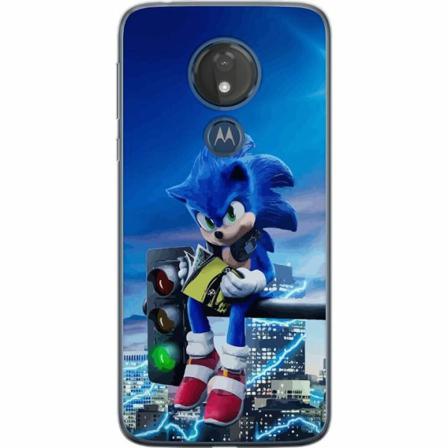 Motorola Moto G7 Power Genomskinligt Skal Sonic The Hedgehog