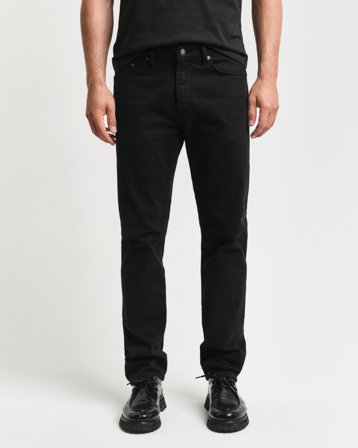 GANT Herren Desert Regular Fit Jeans (38/32) Schwarz