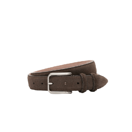 John Henric Suede Belt Skärp Herr Brun 90