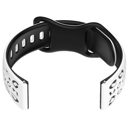 Tvåfärgat silikonarmband för Huawei GT4/5, Samsung, Garmin
