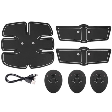 Genopladeligt EMS Mave Toningsbælte Muskel Toner Pad Kropsfitness Mave Arm Ben Træning