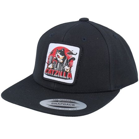 Kiddo Cap - Negro snapback Gorra - Kids Catzilla Patch Black Snapback @ Hatstore