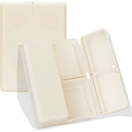 Daglig Pille Organiser, 7 Rum Portable Rejse Pille Æske [Foldbar Design] til Taske Lomme til at Holde, Vitaminer og Medicin