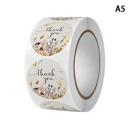 500 stk 1 tommer romantiske blomster takkklistermærker rulle til kuvert