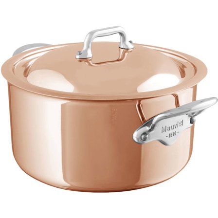 Mauviel gryta med lock 3,4 liter, koppar/stål | Matlagning > Kokkärl & Stekpannor > Grytor | Bagaren och Kocken
