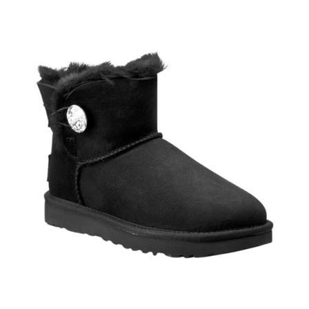 Ugg, mini bailey button bling 1016554 Czarny, Kobieta, Rozmiar: 36 EU