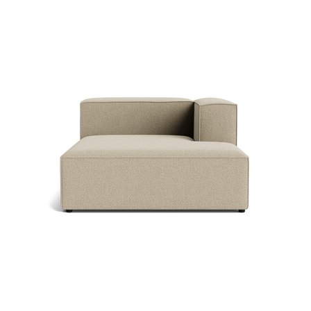 Lissabon XL Chaiselong Højrevendt Nordic Mørk Beige Modulsofa med Kvalitetsstof & Krydsfiner Ramme - 130x170x72cm - Holdbar sofa med mange lag skum