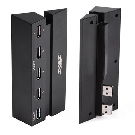 Hurtig 5-ports USB Hub 2.0 & 3.0 Udvidelseshub Controller Adapter til PS4 Spilkonsol