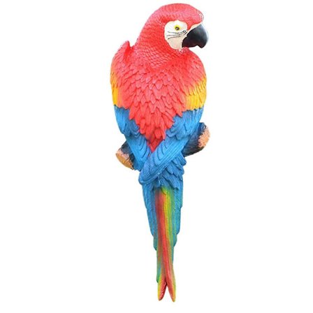 Papegøye Statue Realistisk Fugl Harpiks Ornament Hage Tre Dyr Figur Dekorasjon